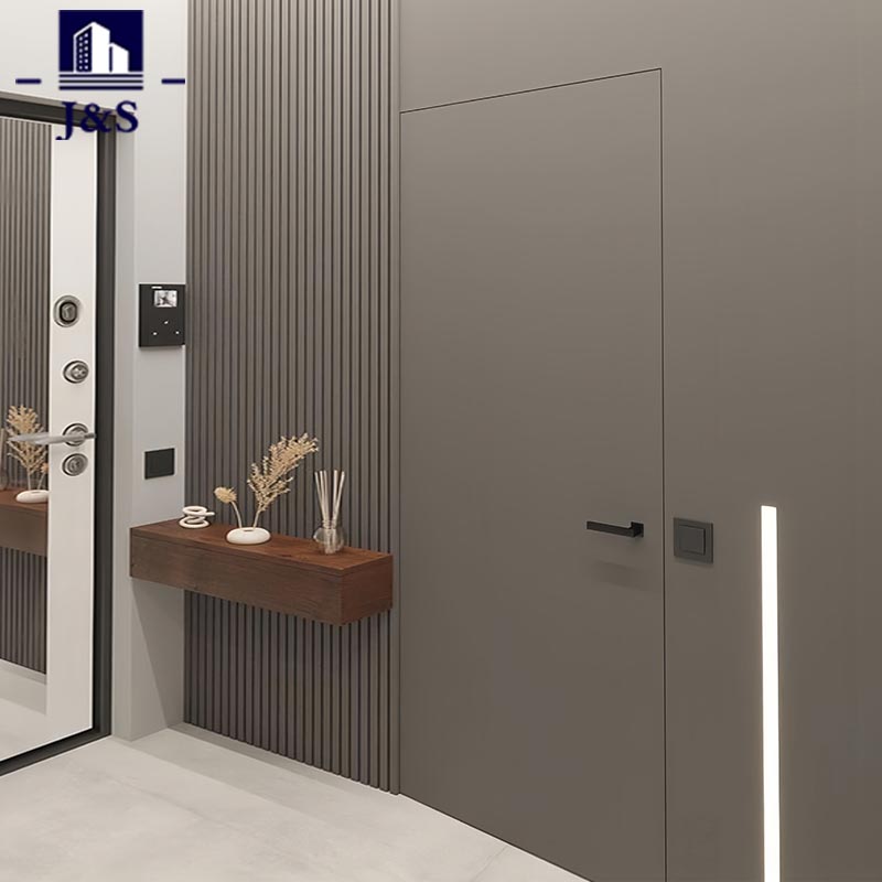 Interieur verborgen slaapkamerdeur