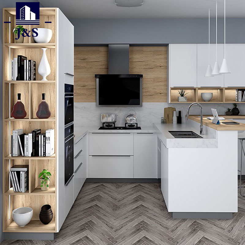 Moderne fineer keukenkasten
